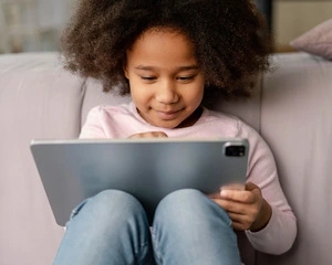 Child thinking smart